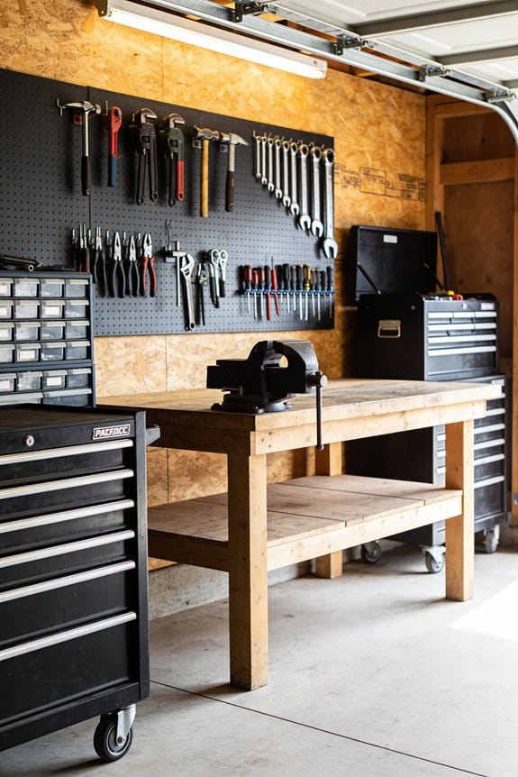 adhesive mounted garage storage system