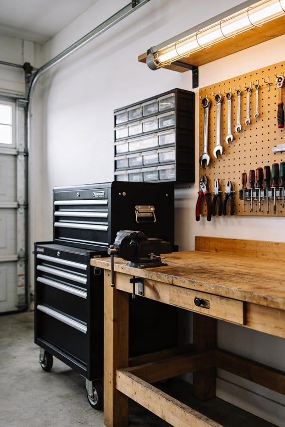 apprentices arrange essential tools