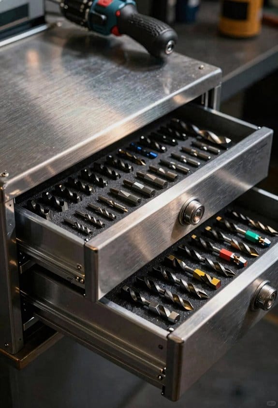 durable locked vertical bit storage