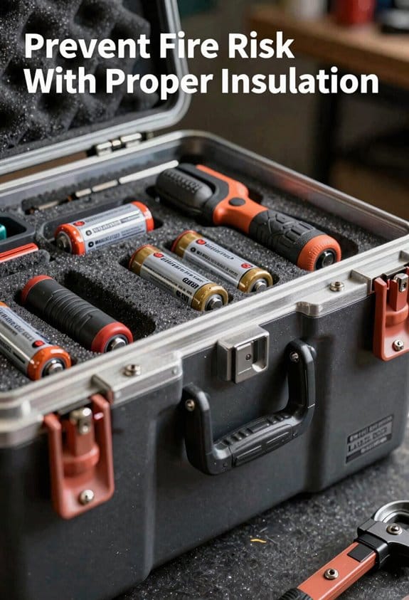 fire resistant insulated battery storage