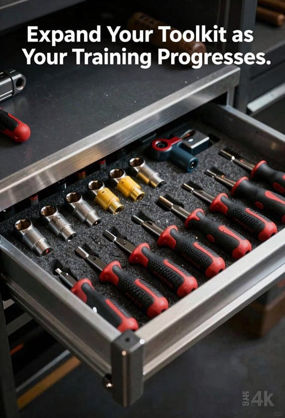 gradually expand toolkit with milestones