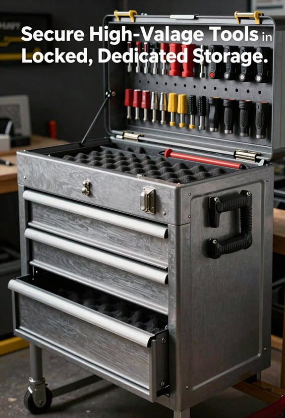 lockable storage for tools