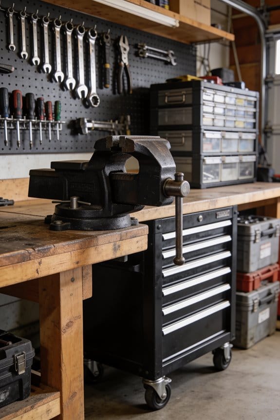 mobile van tool organization