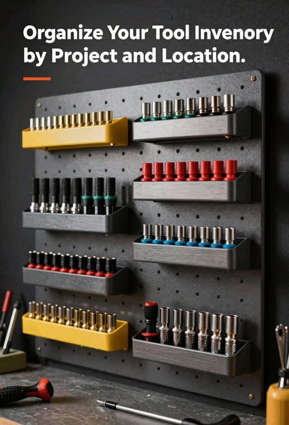 project specific labeled storage locations