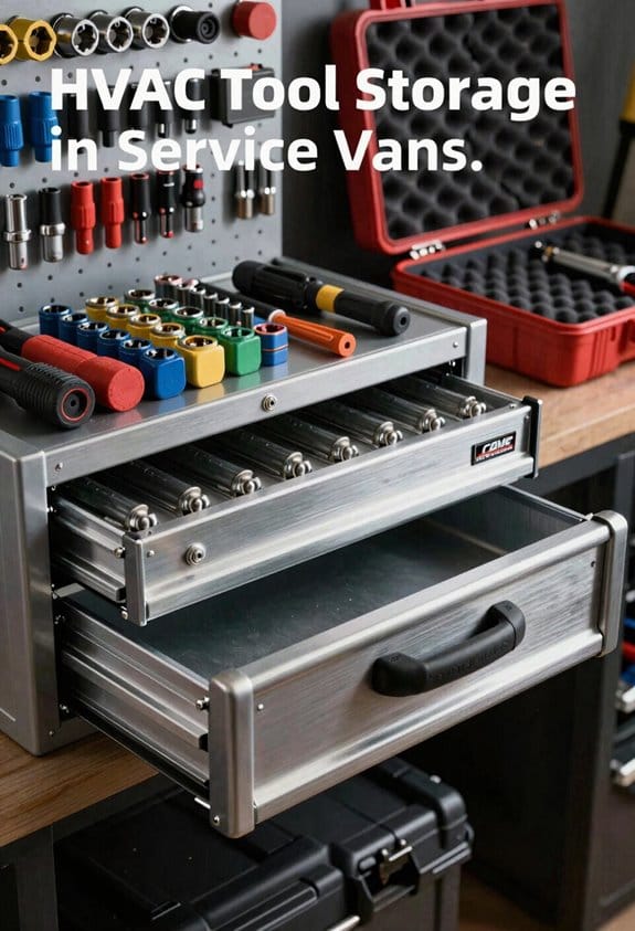 van organized accessible hvac tools