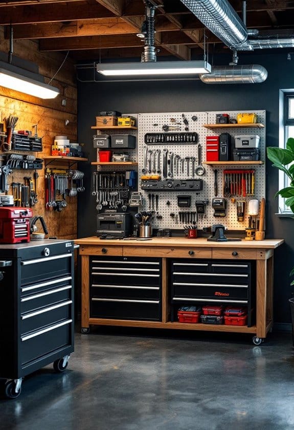 garage shelving organizes chaos